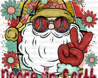 Peace on Earth Santa PNG