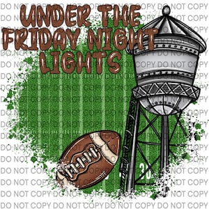 Under the Friday Night Lights of Your Town (Ready for you to customize) PNG