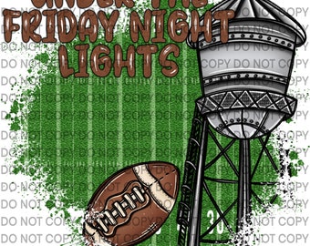Under the Friday Night Lights of Your Town (Ready for you to customize) PNG