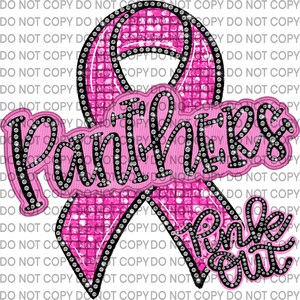 Pink Out Panthers Breast Cancer Awareness PNG
