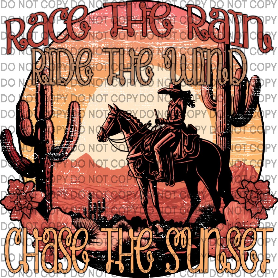 Race the Rain Ride the Wind Chase the Sunset PNG - Etsy
