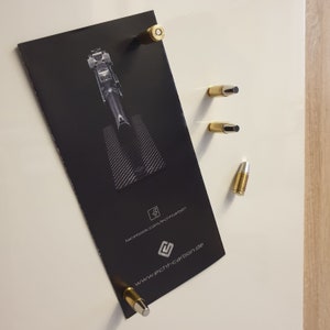 Patronen Magnete 9mm Luger 5 Stück mit starker magnetischer Flachkopf Geschossattrappe und Zündhütchenattrappe als Neodym Magnet zdjęcie 6
