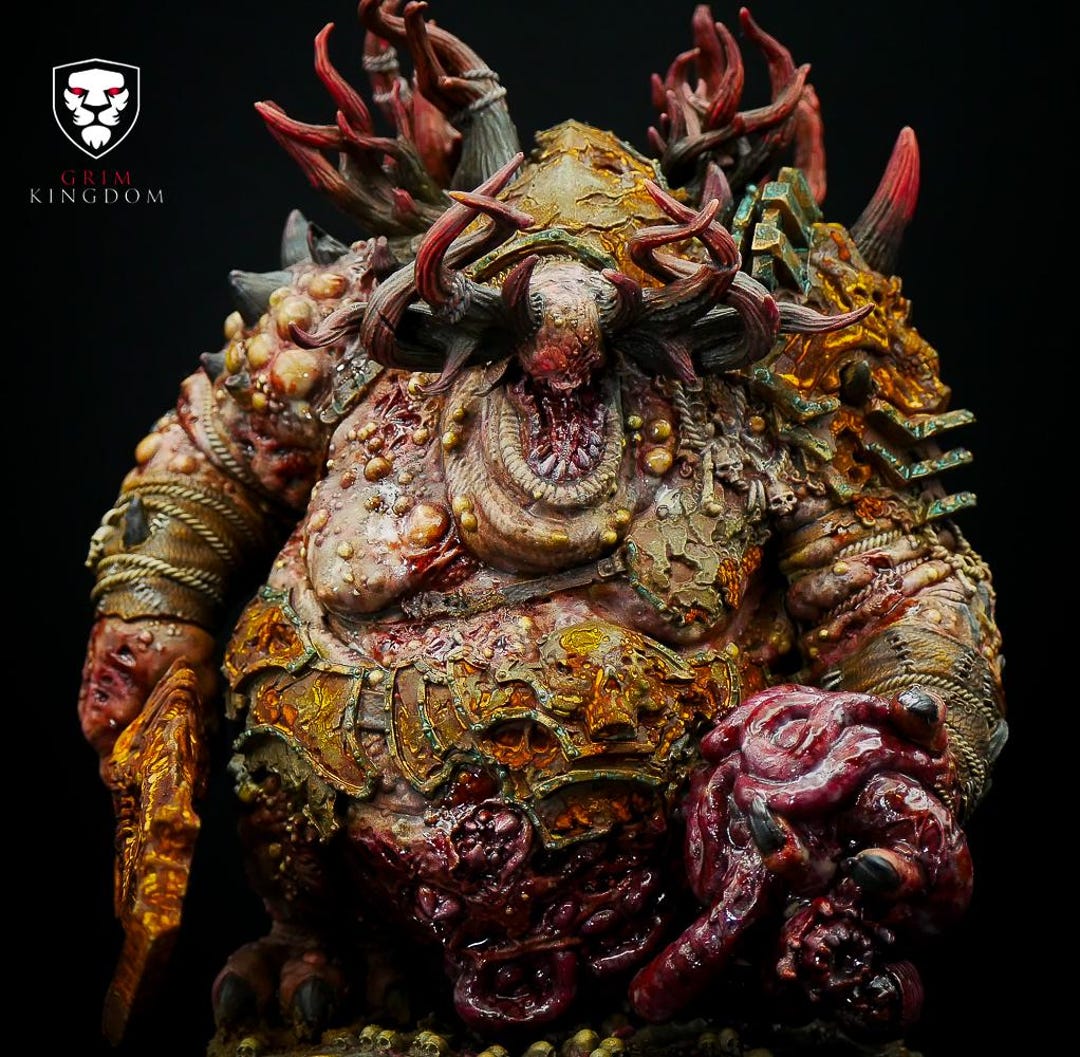 Grimdark Great Unclean One/king of Ruin Miniature: Pro Painted
