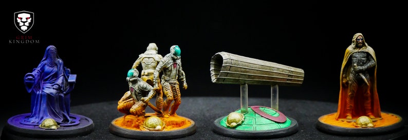 Painted Dune Imperium Deluxe Miniatures Dune Imperium Uprising Sandworms Commission Miniatures Included image 1