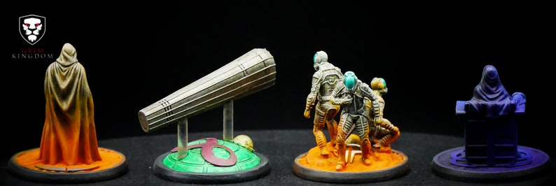 Painted Dune Imperium Deluxe Miniatures Dune Imperium Uprising Sandworms Commission Miniatures Included image 2