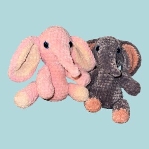 crochet baby elephant, crochet animal, stuffed animal, baby toy, baby shower gift,