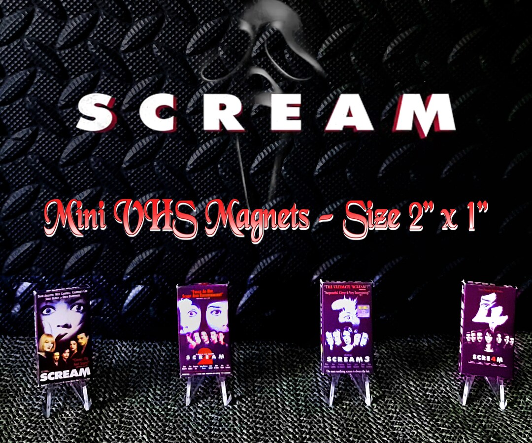 Scream Mini VHS Box Magnets - Set of 4 - Etsy