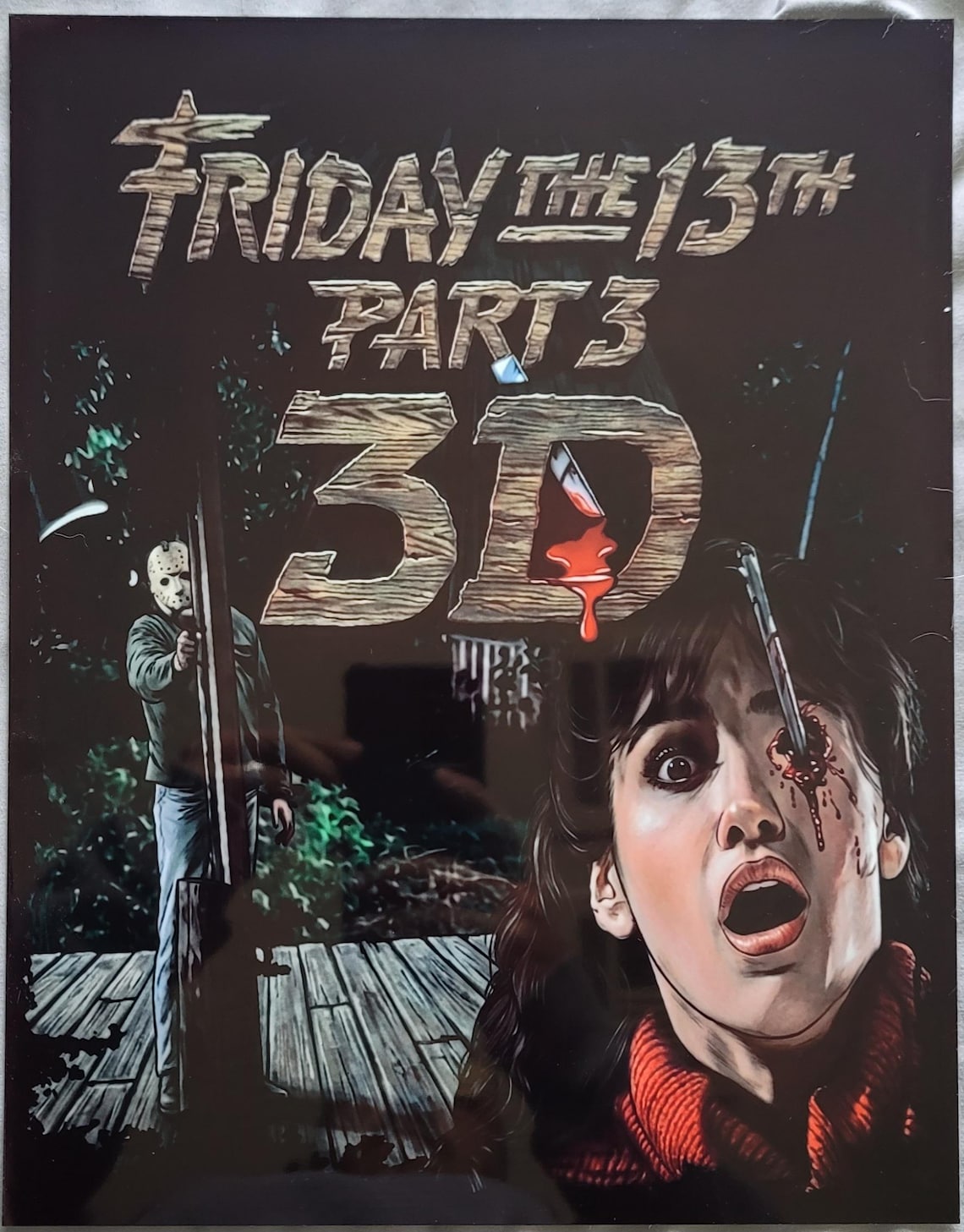 Friday the 13th Part 3 - 3D V.2 - 11 X 14 Metal Poster - Etsy