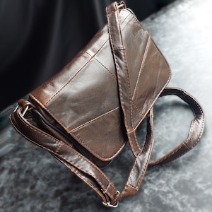 Sac femme souple en cuir véritable personnalisé/Sac bandoulière en cuir pour femme/Sac à main en cuir pour femme/Sac bandoulière/Cadeau pour la fête des Mères