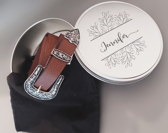 BIRTHDAY GIFT For GIRLFRIEND, Birthday Gift for Mum, Mothers Day Present, Gift for Mom, Engraved Women Belt.