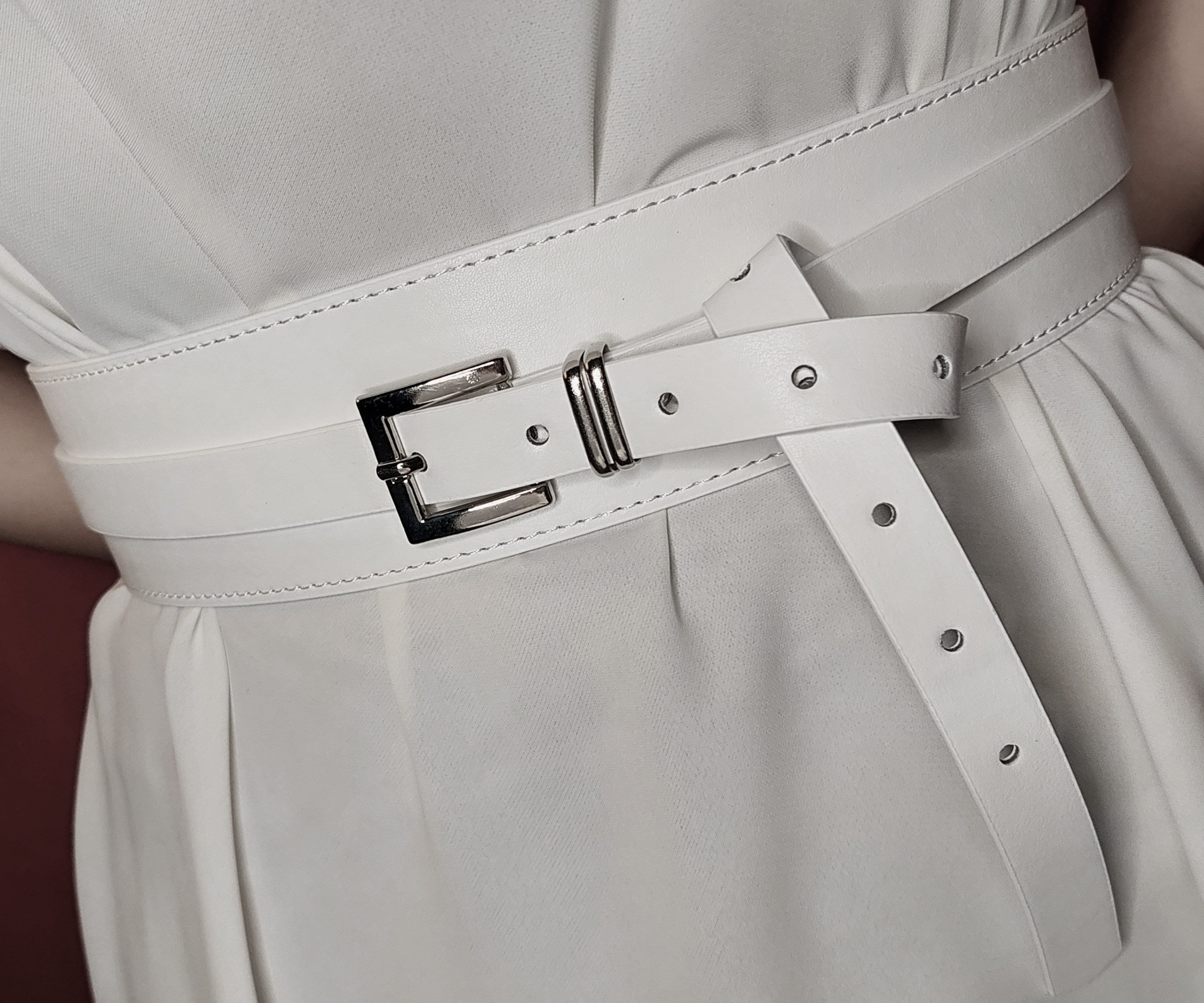 Wide White Belt Etsy Ireland