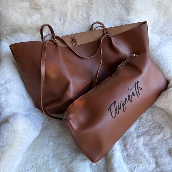 Bridget Clear Purse with Vegan Leather Trim and Straps - Black