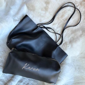 Große Ledertasche für Frauen - Umhängetasche - Geschenk für sie - Massgeschneiderte Ledertasche