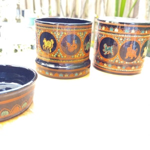 Lacquered Burmese betel box