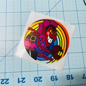 HIM Power Puff Girls sticker, stocking stuffers, 90&#39;s sticker, Power Puff Villain, Cartoon Network, LGBT. Pride month sticker