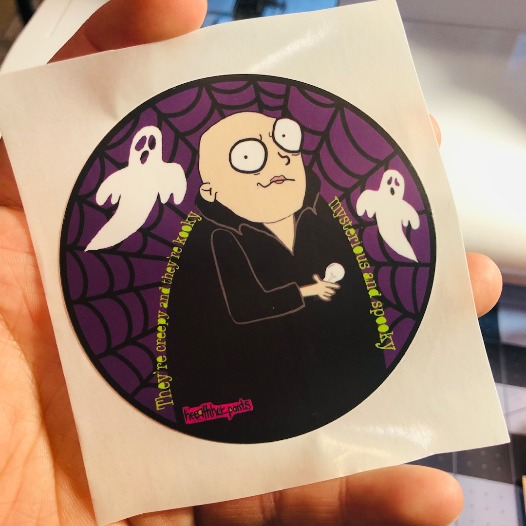 Fester Adams Sticker, Adams Family Sticker, Adams Family, Wednesday
