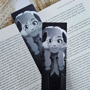 Noir Lesezeichen - Original Charakter Kunst - Eine geheimnisvolle Geschichte für pelzige und tierliebende Leser - Geschenk für Buchbegeisterte