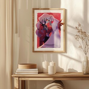 Charlie & Vaggie Art Print | Hazbin Hotel Fan Art | A4 + 8×10" - Etsy