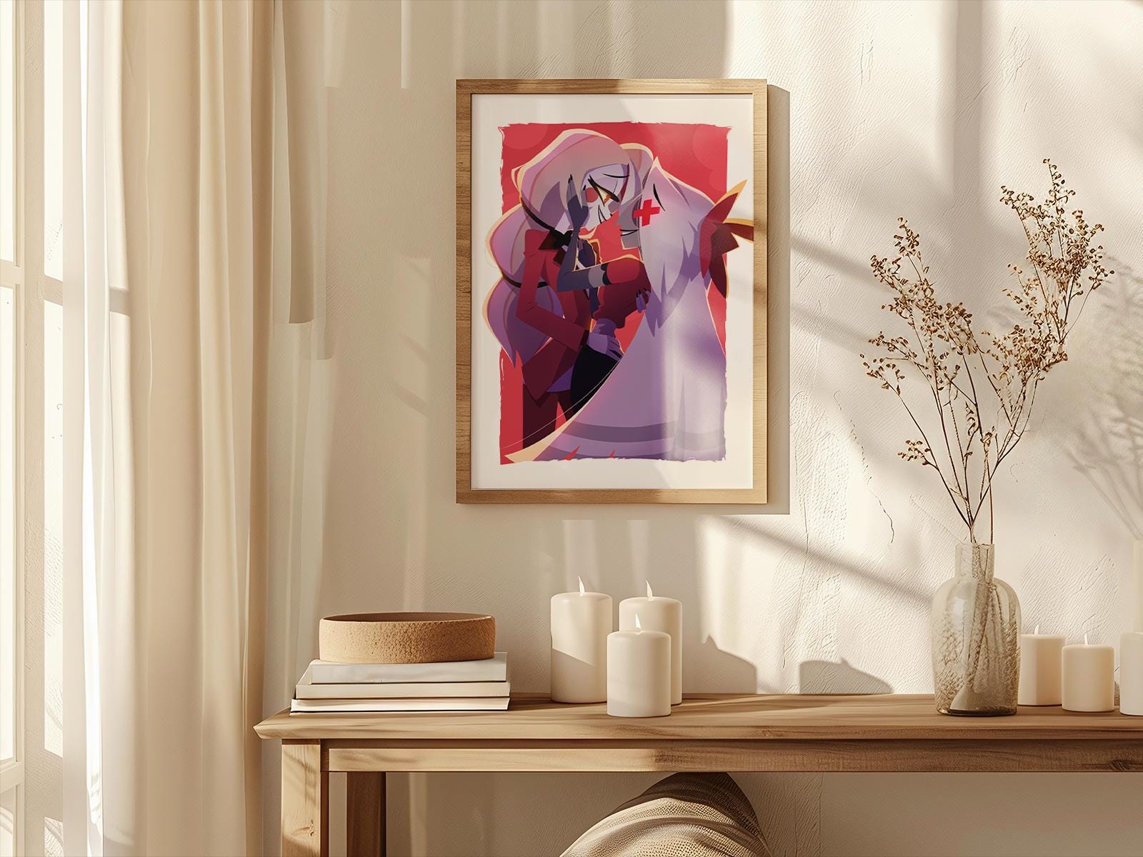 Charlie & Vaggie Art Print | Hazbin Hotel Fan Art | A4 + 8×10" - Etsy UK