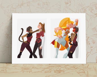 Catradora Art Print | She‑Ra and the Princesses of Power Fan Art | A4 & 8×10"