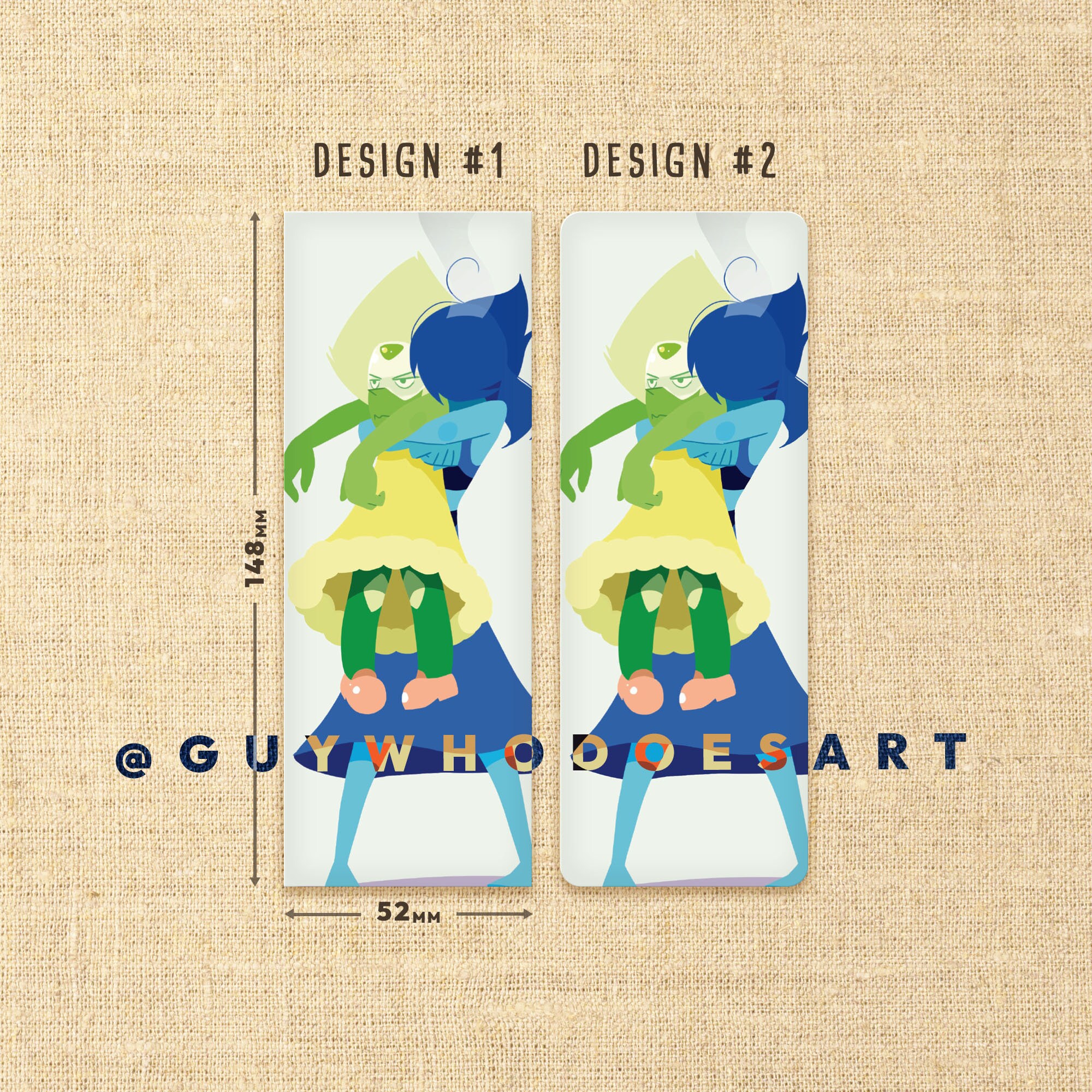 Lapidot Embrace Bookmark Steven Universe Inspired Art LGBTQ Love and ...