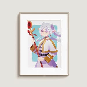 Impresión de arte frieren / Cartel de arte de fans de anime / A4 & 8×10" imagen 3
