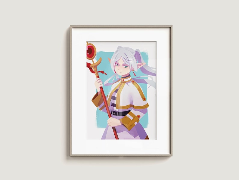 Impresión de arte frieren / Cartel de arte de fans de anime / A4 & 8×10" imagen 3