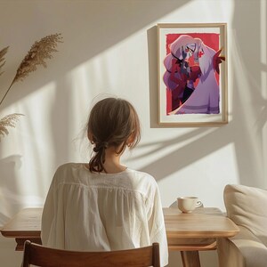 Charlie & Vaggie Art Print | Hazbin Hotel Fan Art | A4 + 8×10" - Etsy