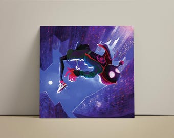 Miles Morales Spider-Man Art Print  |  Into the Spider-Verse Wall Decor