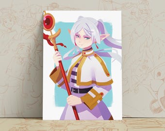 Frieren Art Print | Anime Fan Art Poster | A4 & 8×10"