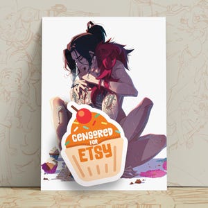 Caitlyn & Vi konsttryck | Arcane Romantic Poster | A3, A4, 20×25 cm