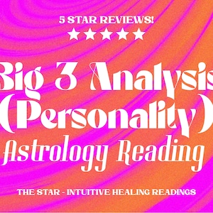 Sem IA generativa - Análise dos 3 grandes (leitura de personalidade) - Leitura de astrologia (relatório com mais de 1.500 palavras / Sem interpretações de software!)