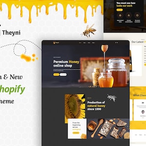 Theyni - Shopify Honey Shop Theme for Organic Food