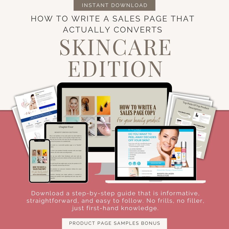 How to Write Skincare Sales Page That Converts Beauty & Etsy