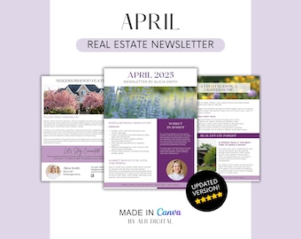 April Newsletter for Realtor Marketing and Real Estate Farming
