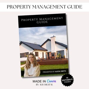 Rental Property Management | Property Management | Landlord Management Guide | Editable Landlord Template | Customizable Canva Template