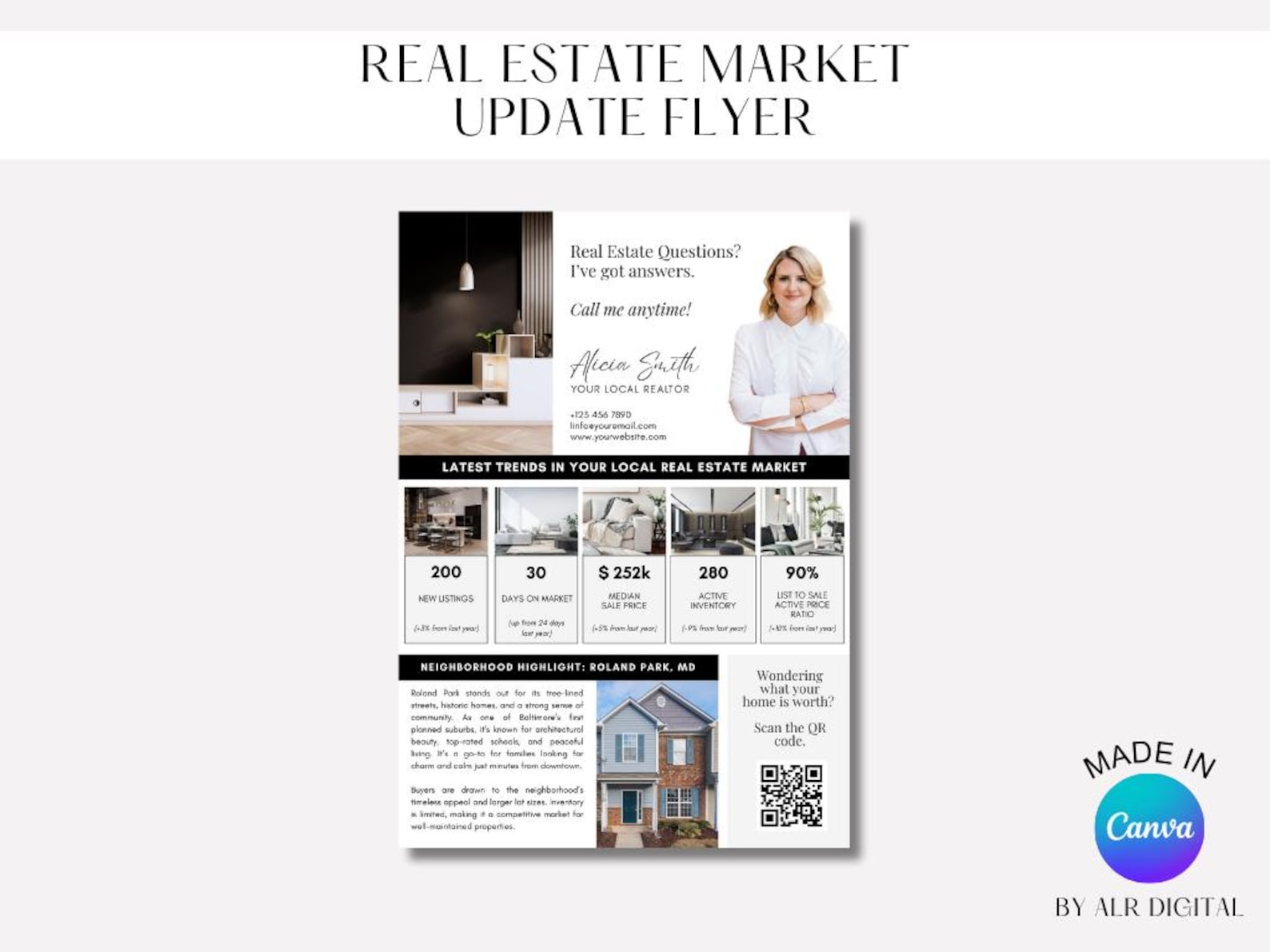 Editable Real Estate Market Update Flyer | Realtor Marketing Flyer ...