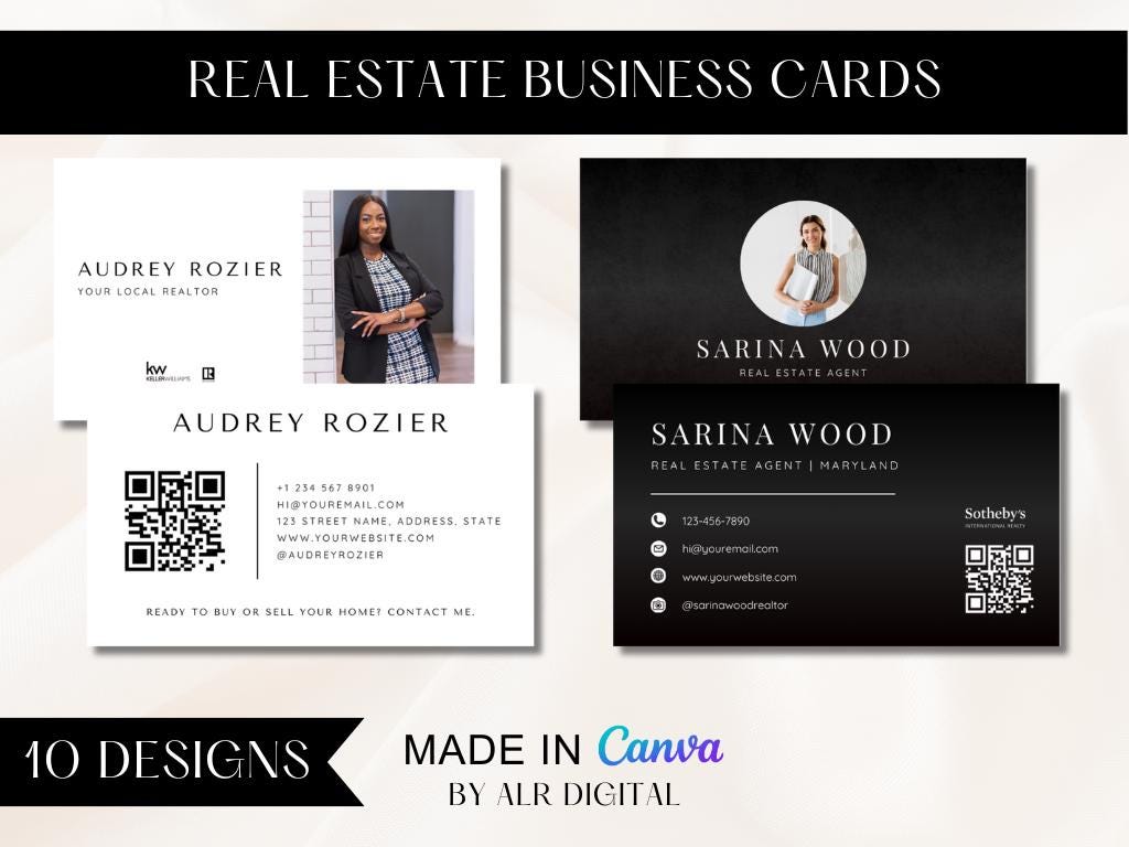 Real Estate Business Card Templates Realtor Marketing Luxury Business ...