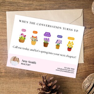 Spring Real Estate Postcard for Realtors | Real Estate Hello Spring ...