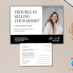 Expired Listing Postcard | FSBO Real Estate Postcard | Hello Neighbor Template | Real Estate Farming Postcard | Realtor Canva Mailer