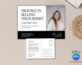 Expired Listing Postcard | FSBO Real Estate Postcard | Hello Neighbor Template | Real Estate Farming Postcard | Realtor Canva Mailer