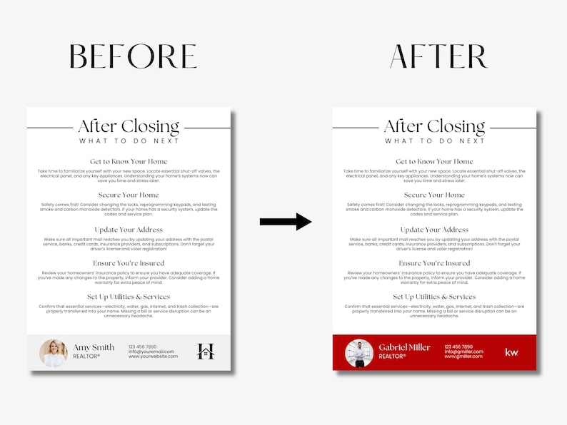 Closing Flyer for Realtors | Real Estate Marketing Template | Closing ...