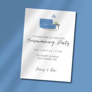 Housewarming Invitation Editable | Housewarming Party Invite | Home Invite Printable | Home Sweet Home | Housewarming Invite Template Canva