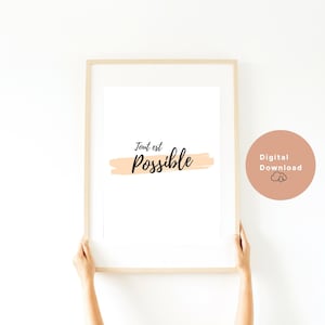 Motivation Print Poster, Quote Wall-art, French Wall Art