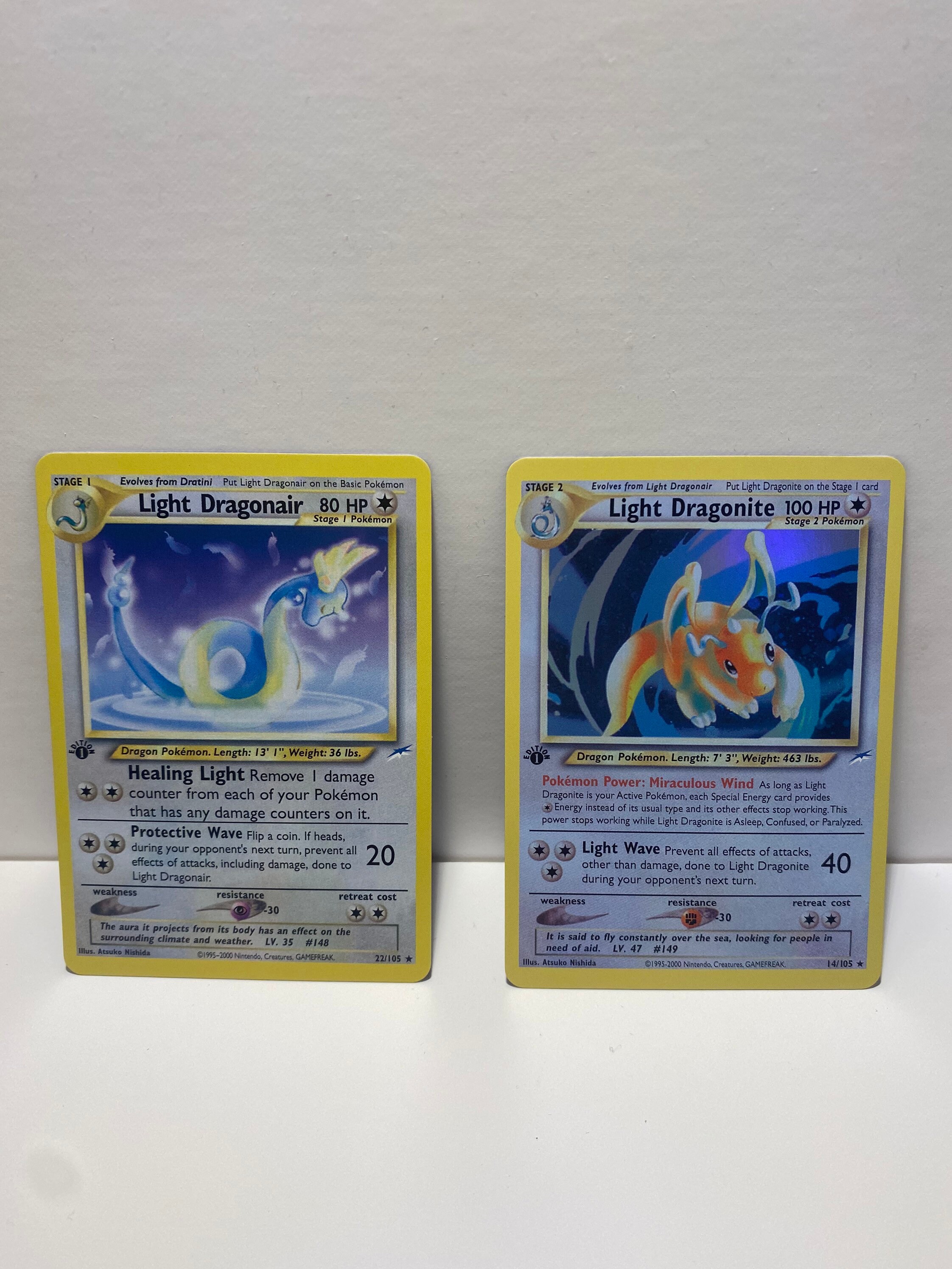 REPLICA Light Dragonite & Light Dragonair: 1st Edition Proxy Replica. set -  Etsy