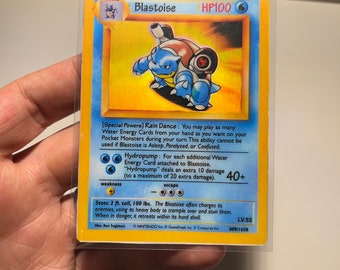 REPLICA - Prototype Blastoise - HAND MADE card.   With Magic back.   ***Please Read Description***