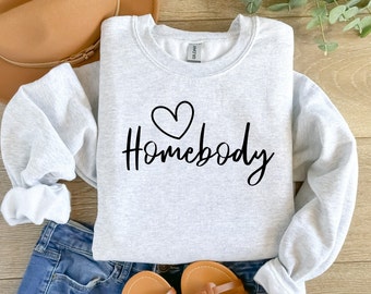 Homebody Graphic Sweatshirt, Unisex Cozy Pullover