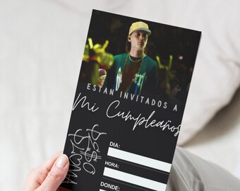 Peso Pluma Birthday Invitation DIGITAL ONLY