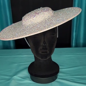 White Rhinestone Hat