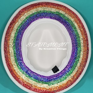 Rainbow Bling Hat
